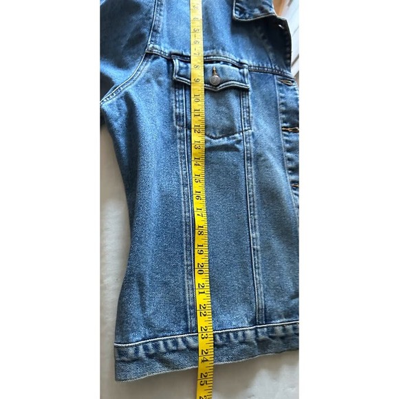 Vintage 90s Bill Blass denim jean jacket M/L? - Picture 11 of 13